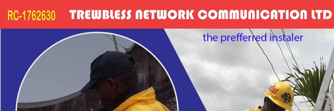 Trewbless Network Communication Ltd company banner showing registration number RC 1762630.